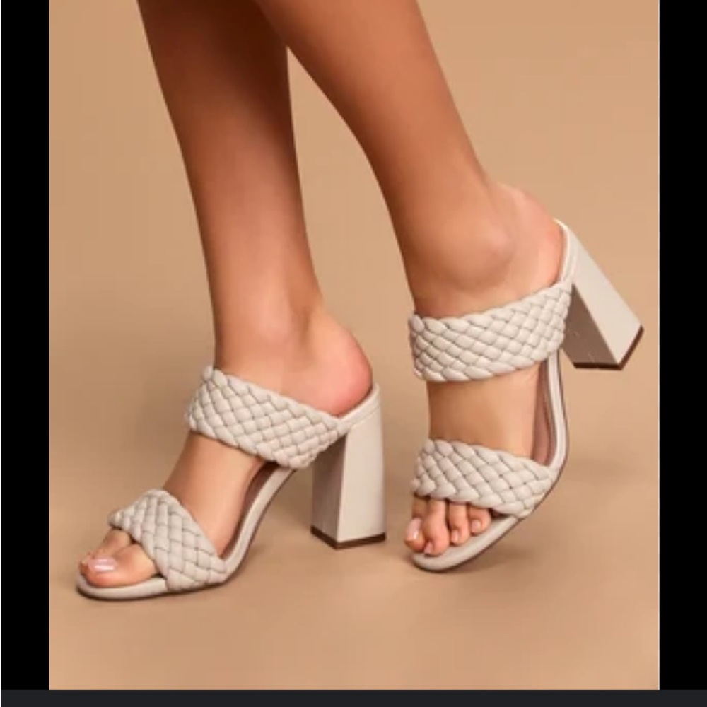 Steve Madden Tangle Off White Heels